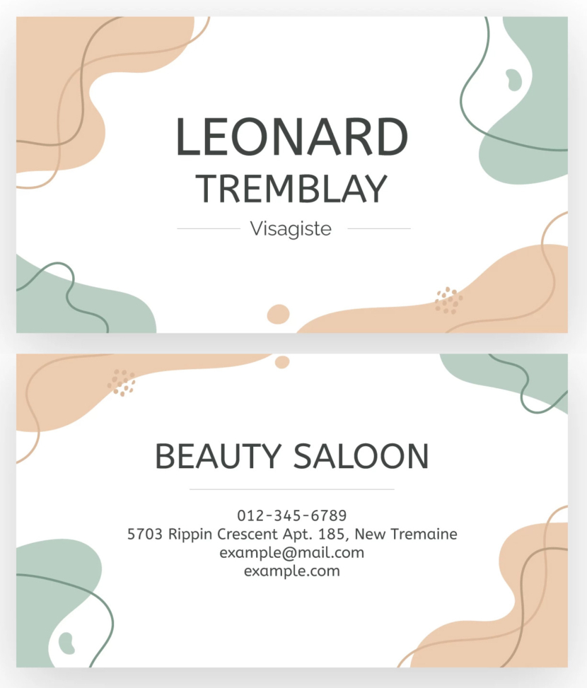 Beauty Salon Business Card