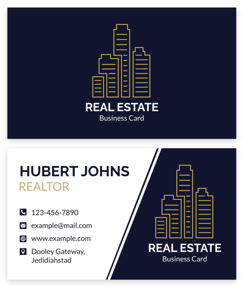 Real Estate Agent Business Card