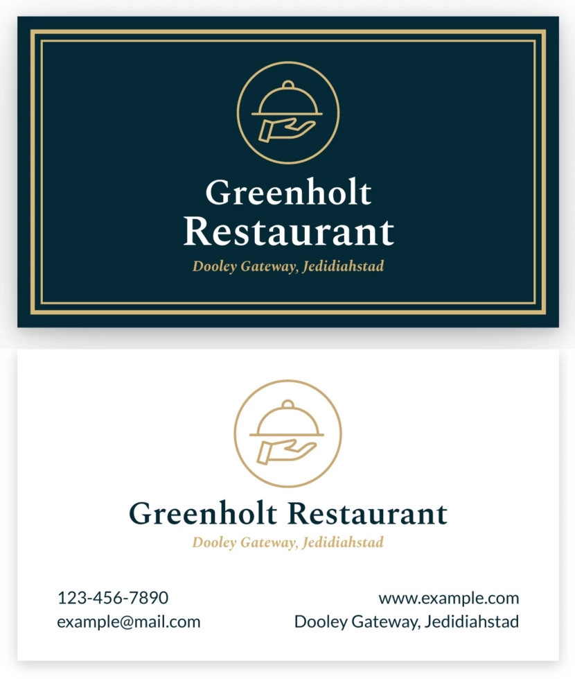 Italian Restaurant Business Card