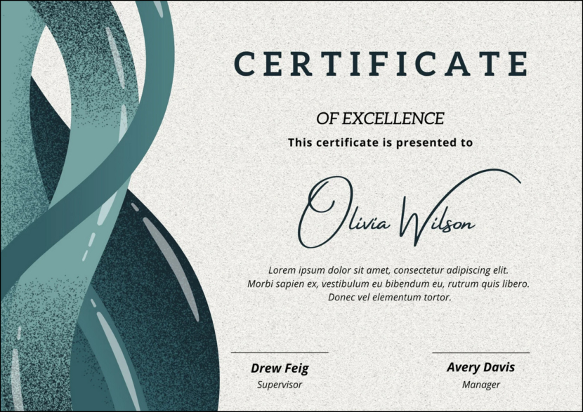 Tropical Graduation Certificate Template