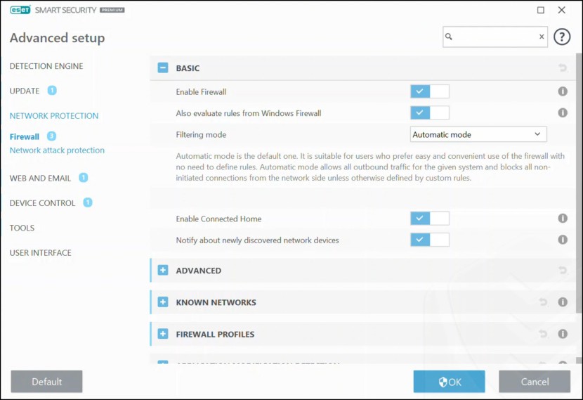 ESET antivirus screen shot