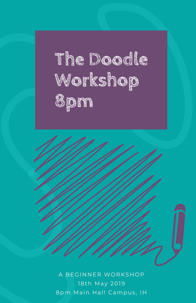 doodle drawing class Free Poster And Flyer Templates