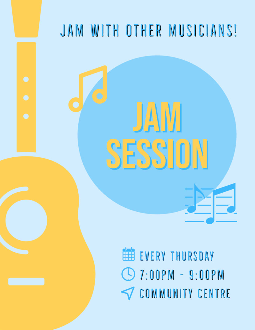 music jam session Free Poster And Flyer Templates