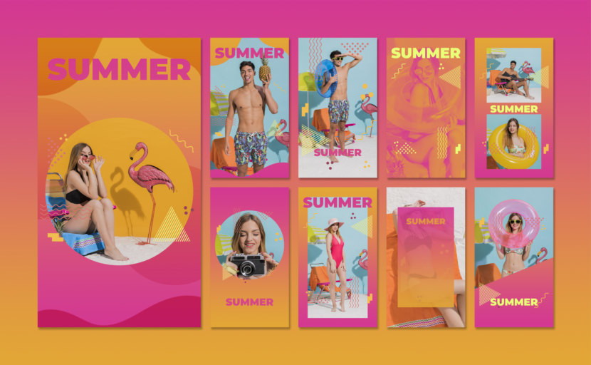 80's Summer Instagram Stories Template