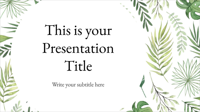 Screenshot of Microsoft Powerpoint and Google Slides presenation template