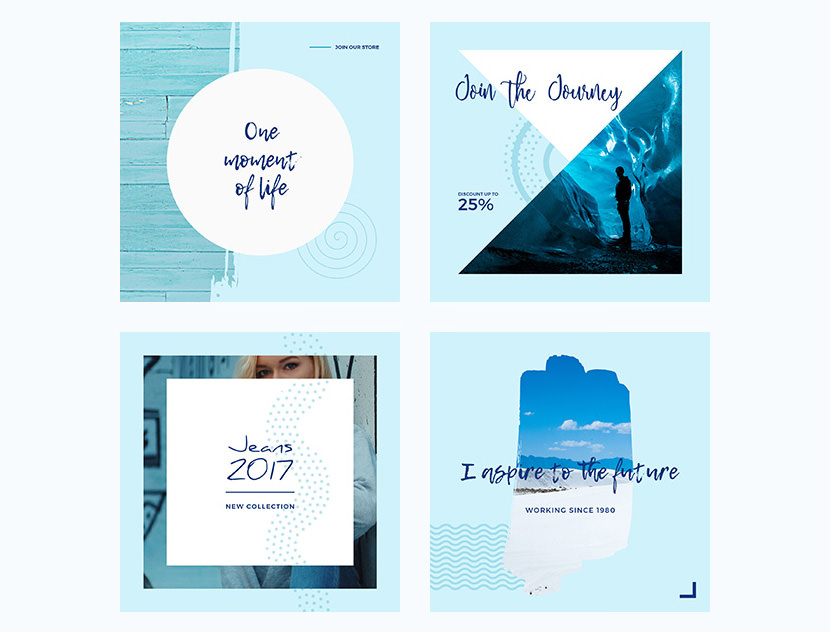 Blue Ocean Instagram Template