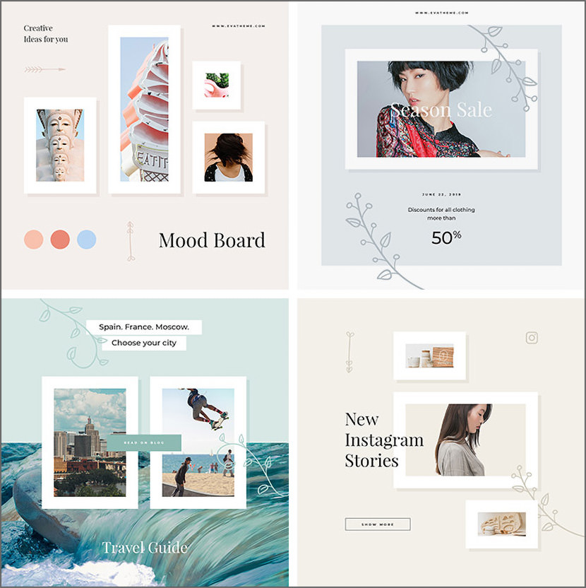 Elly Instagram Template