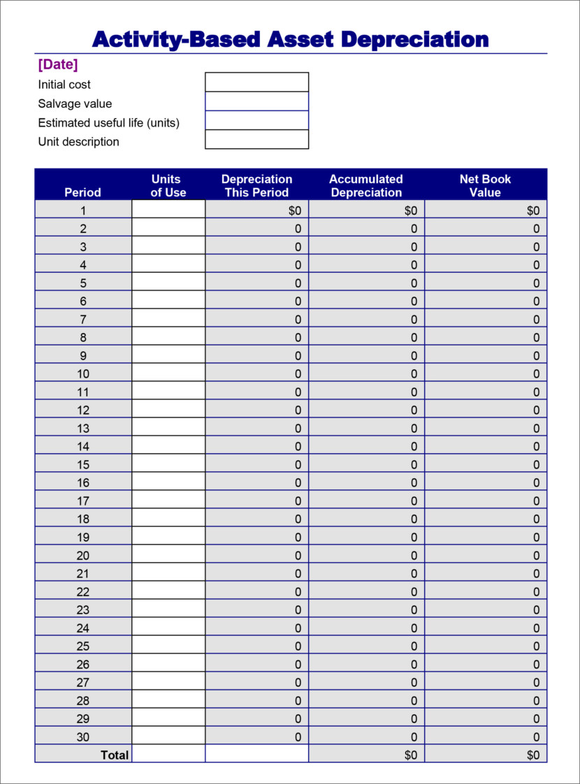 Screenshot of a free stock inventory checklist template