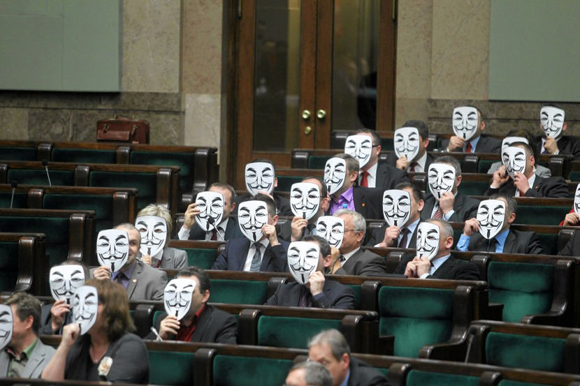 Guy Fawkes Mask parliament revolution protest