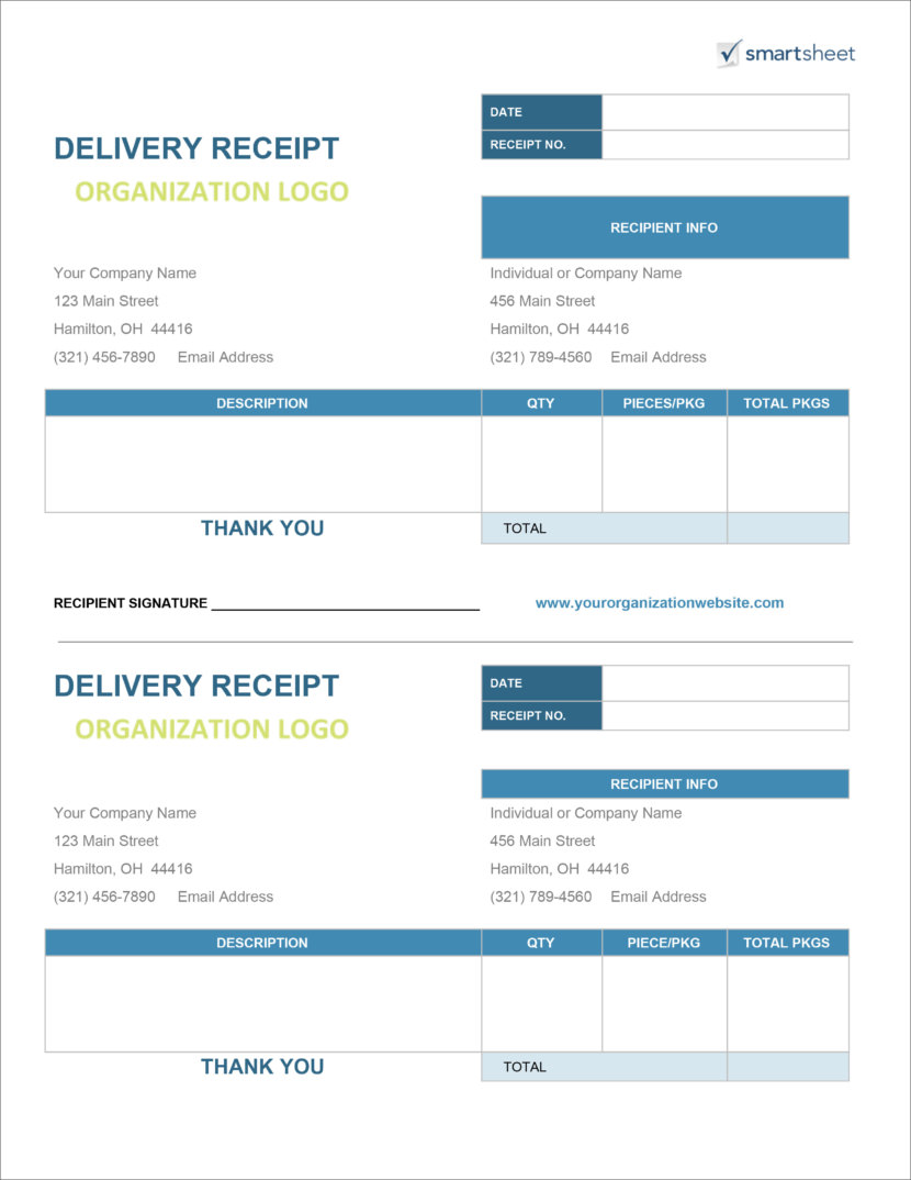 Screenshot of invoice template available in Micosoft Excel, downloadable in Docx and Xlsx format