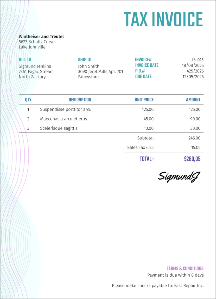 Tax Invoice